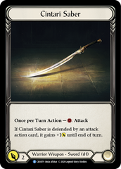 Cintari Saber - Flesh and Blood TCG - MoxLand