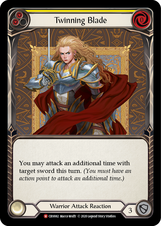 Twinning Blade (Yellow) - Flesh and Blood TCG - MoxLand