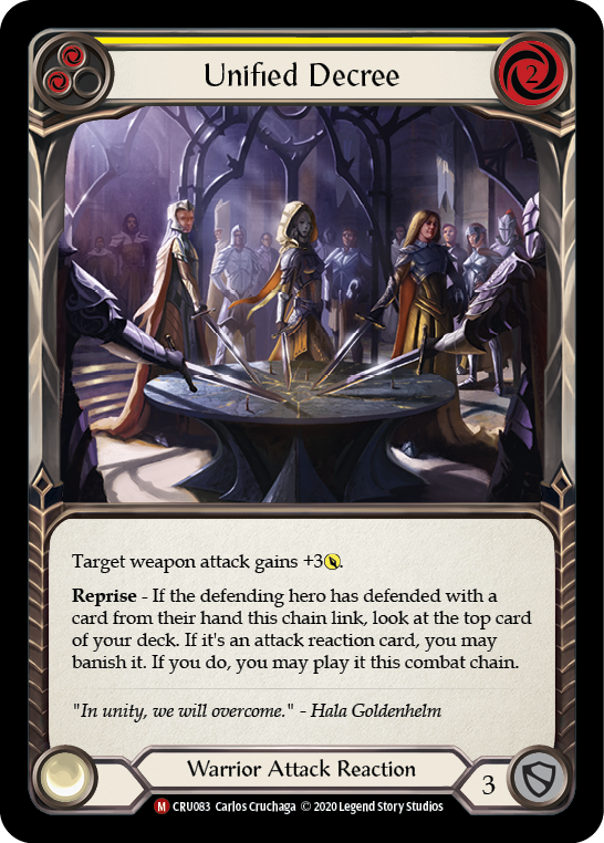 Unified Decree (Yellow) - Flesh and Blood TCG - MoxLand