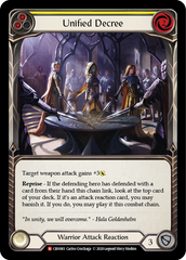 Unified Decree (Yellow) - Flesh and Blood TCG - MoxLand