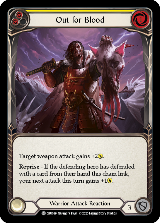 Out for Blood (Yellow) - Flesh and Blood TCG - MoxLand