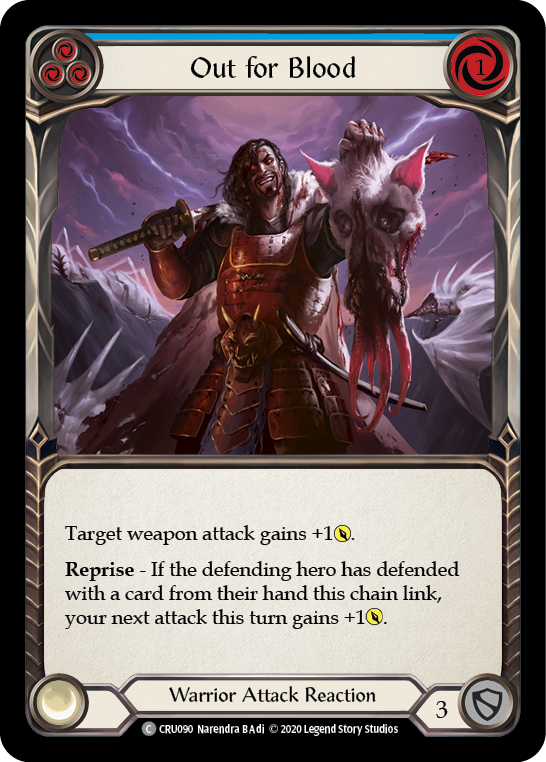 Out for Blood (Blue) - Flesh and Blood TCG - MoxLand