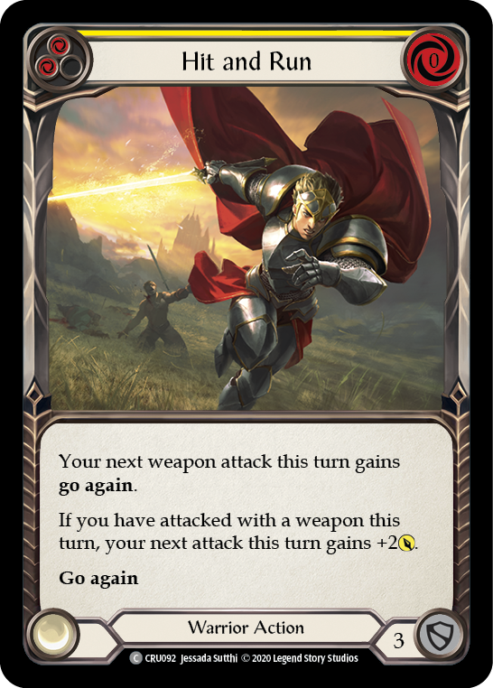 Hit and Run (Yellow) - Flesh and Blood TCG - MoxLand