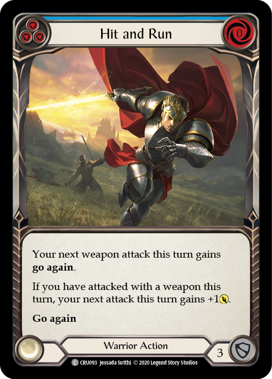 Hit and Run (Blue) - Flesh and Blood TCG - MoxLand
