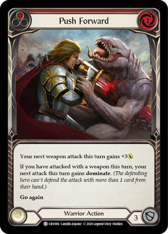 Push Forward (Red) - Flesh and Blood TCG - MoxLand