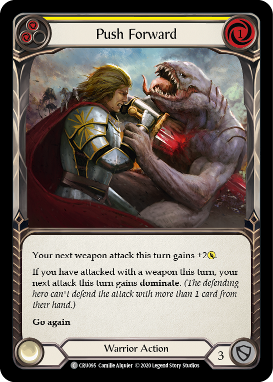 Push Forward (Yellow) - Flesh and Blood TCG - MoxLand