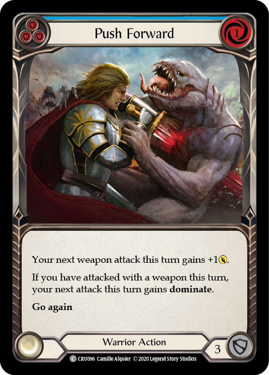 Push Forward (Blue) - Flesh and Blood TCG - MoxLand