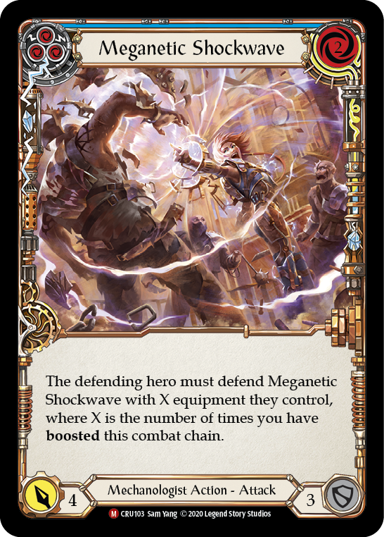 Meganetic Shockwave (Blue) - Flesh and Blood TCG - MoxLand
