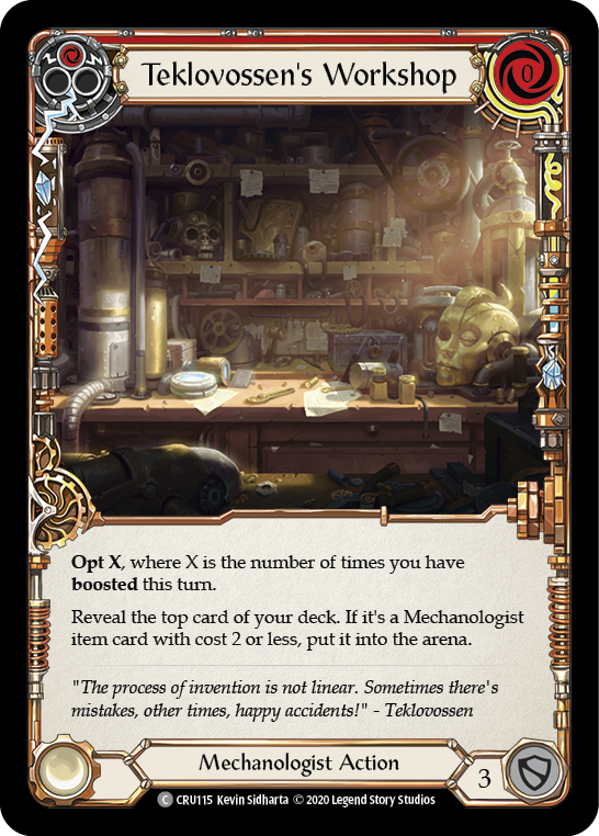 Teklovossen's Workshop (Red) - Flesh and Blood TCG - MoxLand