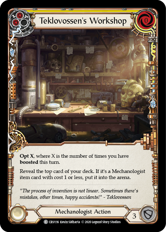 Teklovossen's Workshop (Yellow) - Flesh and Blood TCG - MoxLand
