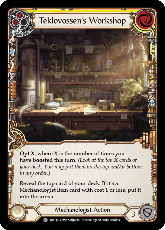 Teklovossen's Workshop (Yellow) - Flesh and Blood TCG - MoxLand