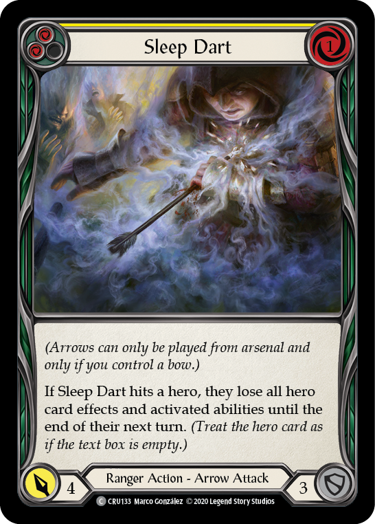Sleep Dart (Yellow) - Flesh and Blood TCG - MoxLand