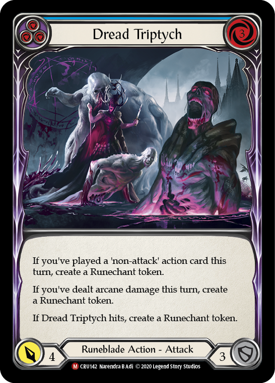 Dread Triptych (Blue) - Flesh and Blood TCG - MoxLand