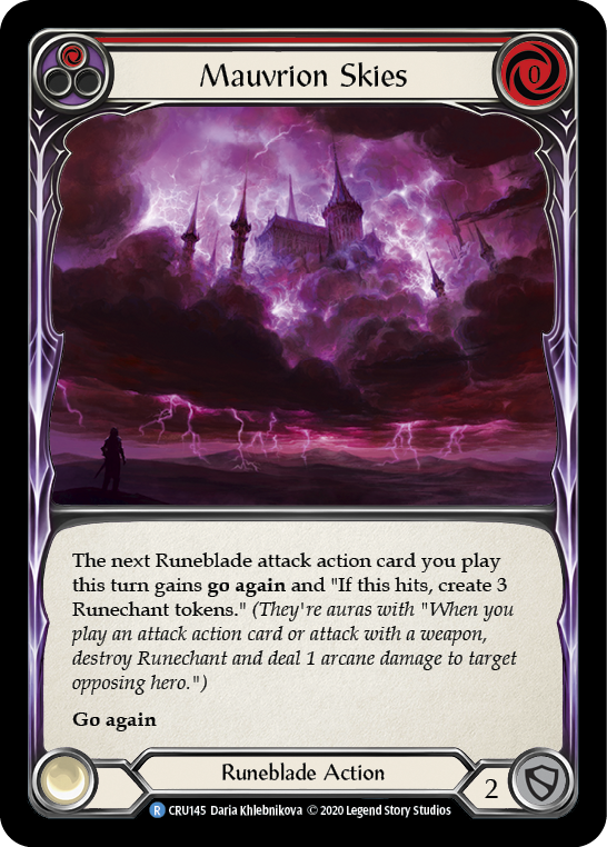 Mauvrion Skies (Red) - Flesh and Blood TCG - MoxLand