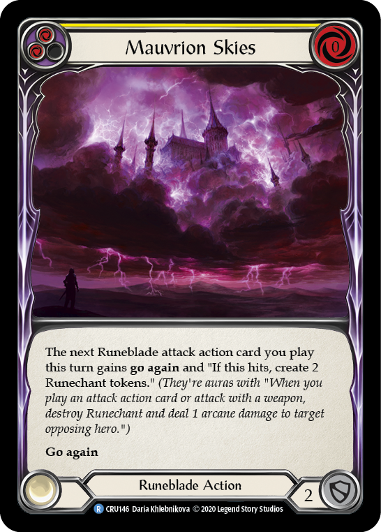 Mauvrion Skies (Yellow) - Flesh and Blood TCG - MoxLand