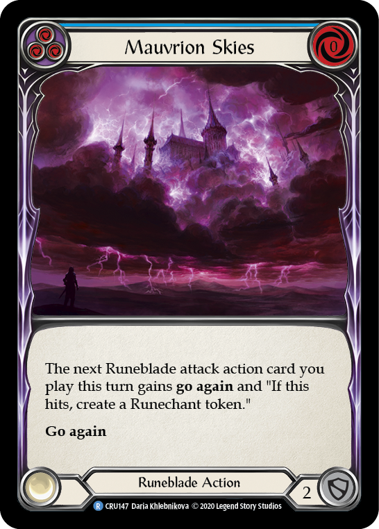 Mauvrion Skies (Blue) - Flesh and Blood TCG - MoxLand