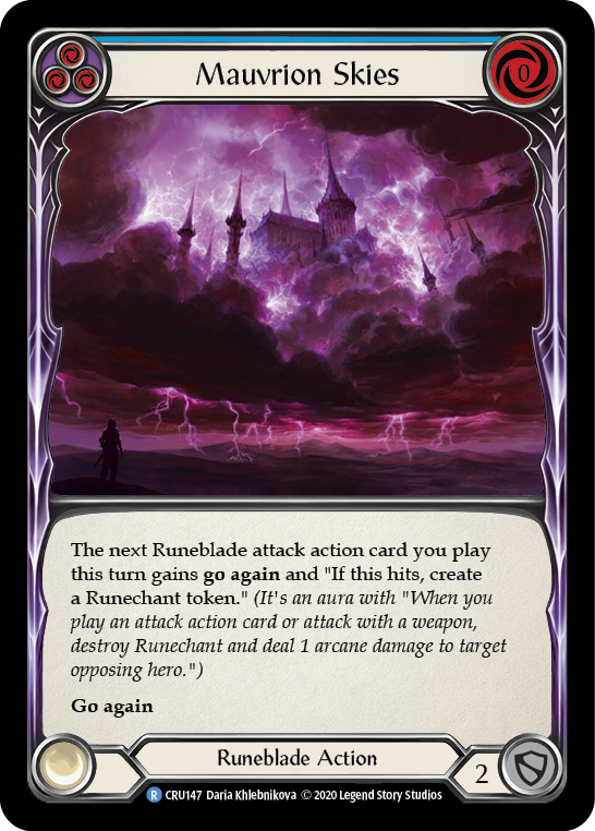 Mauvrion Skies (Blue) - Flesh and Blood TCG - MoxLand