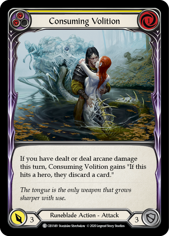 Consuming Volition (Yellow) - Flesh and Blood TCG - MoxLand