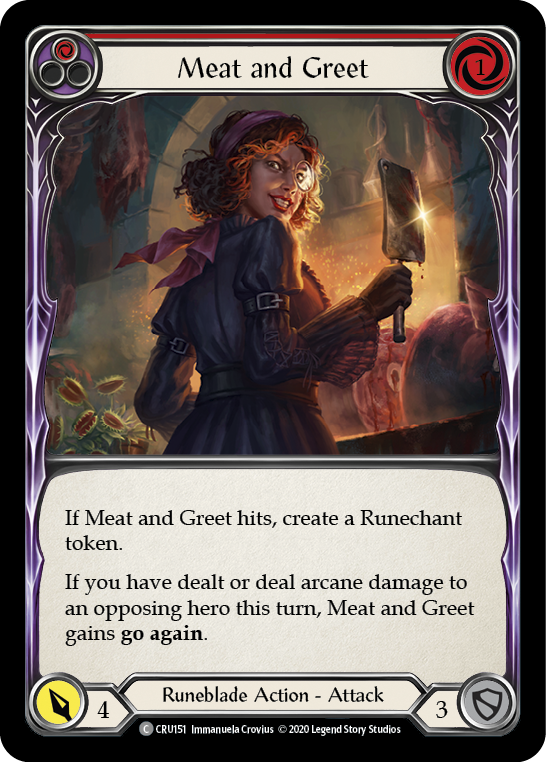 Meat and Greet (Red) - Flesh and Blood TCG - MoxLand