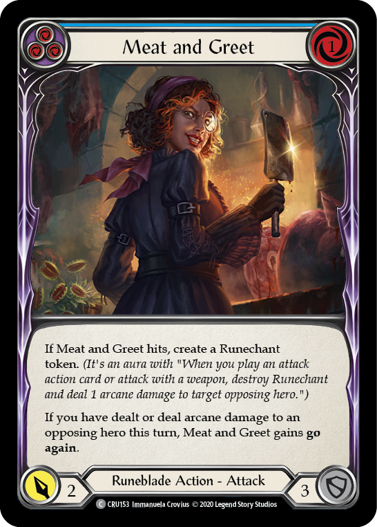 Meat and Greet (Blue) - Flesh and Blood TCG - MoxLand