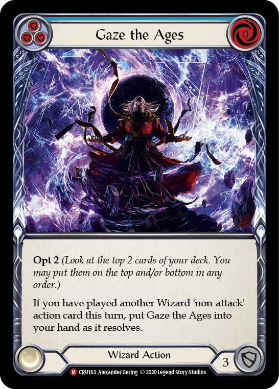 Gaze the Ages (Blue) - Flesh and Blood TCG - MoxLand