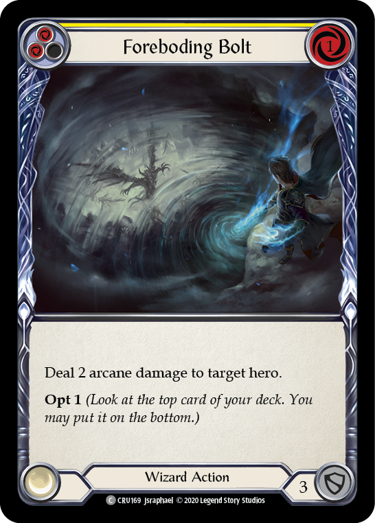 Foreboding Bolt (Yellow) - Flesh and Blood TCG - MoxLand