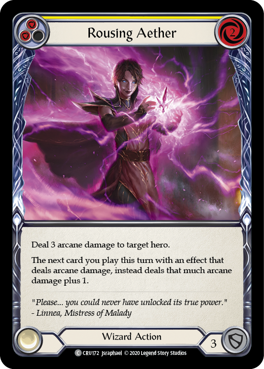 Rousing Aether (Yellow) - Flesh and Blood TCG - MoxLand