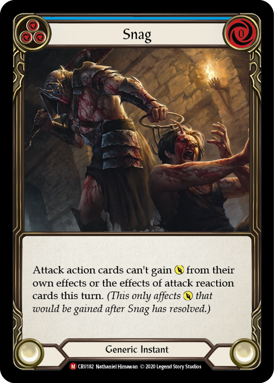 Snag (Blue) - Flesh and Blood TCG - MoxLand