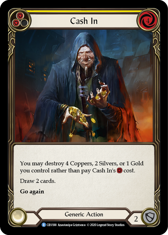 Cash In (Yellow) - Flesh and Blood TCG - MoxLand