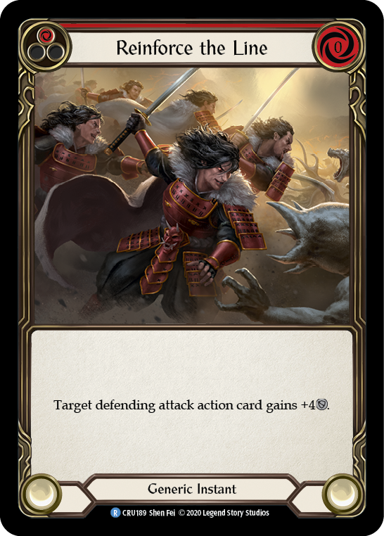 Reinforce the Line (Red) - Flesh and Blood TCG - MoxLand