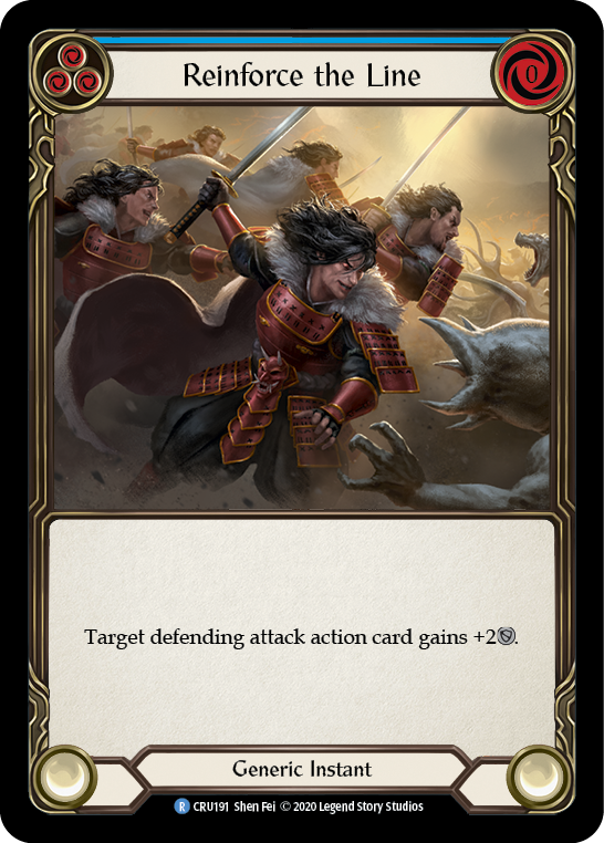 Reinforce the Line (Blue) - Flesh and Blood TCG - MoxLand