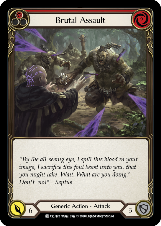 Brutal Assault (Red) - Flesh and Blood TCG - MoxLand