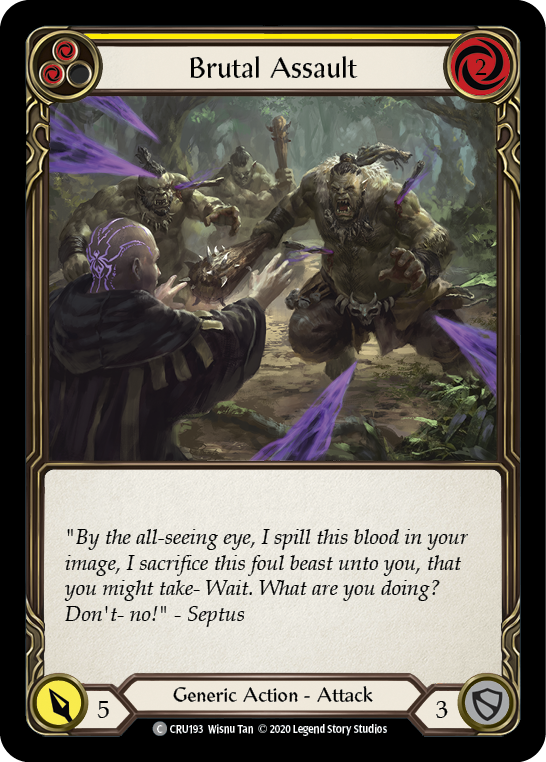 Brutal Assault (Yellow) - Flesh and Blood TCG - MoxLand