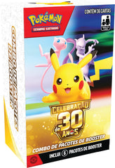 Combo de Boosters - Celebração de 30 Anos - Pokémon TCG - MoxLand