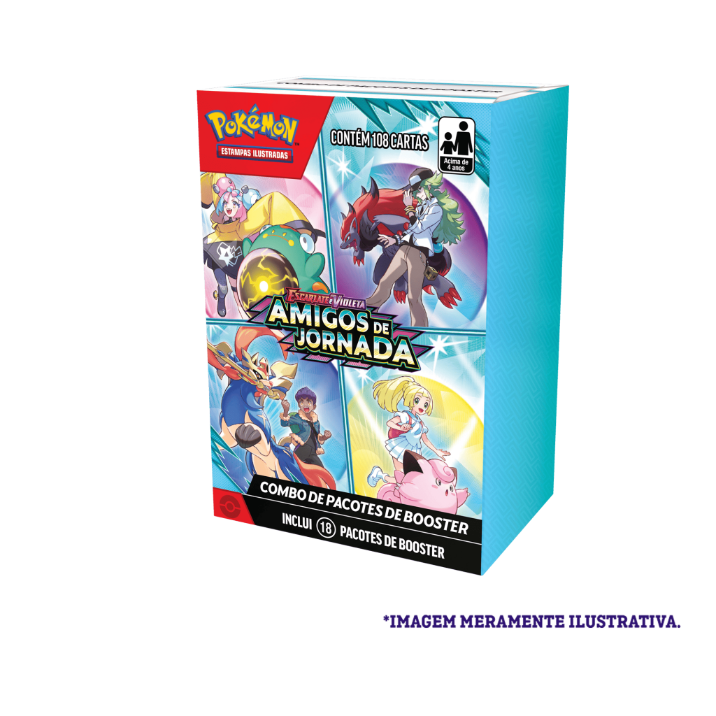 Combo de Boosters - Escarlate e Violeta - Amigos de Jornada - Pokémon TCG - MoxLand