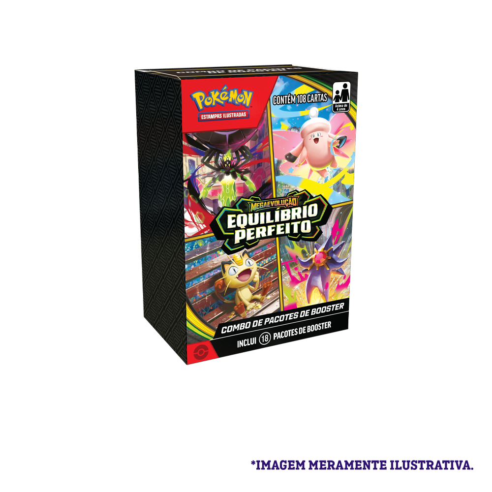 Combo de Boosters - Megaevolução Equilíbrio Perfeito - Pokémon TCG - MoxLand