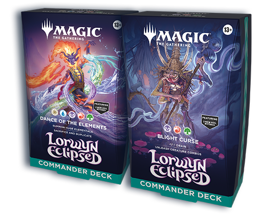 Commander Lorwyn Eclipsed - 1 Deck de cada - Magic: The Gathering - MoxLand