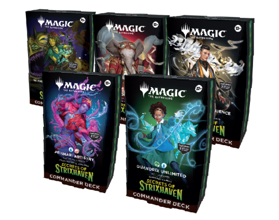Commander Secrets of Strixhaven - 1 Deck de cada - Magic: The Gathering - MoxLand