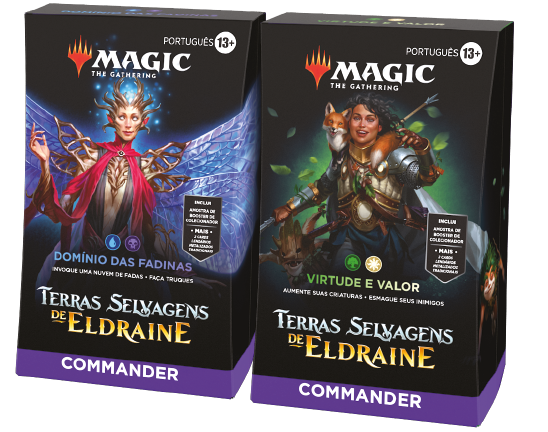 Commander Terras Selvagens de Eldraine - 1 Deck de cada - Magic: The Gathering - MoxLand