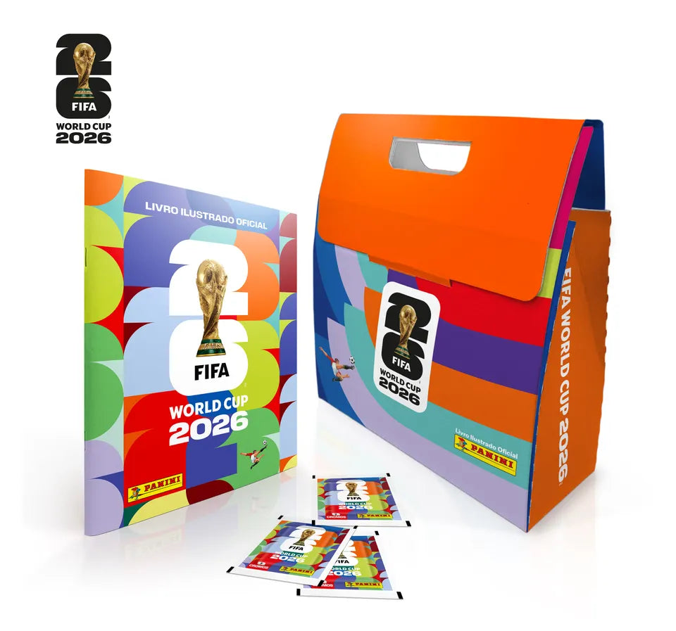 Copa Do Mundo 2026 - Box Sacola - Álbum Capa Cartão + 30 Envelopes - FIFA WORLD CUP 2026™️ - Panini - MoxLand