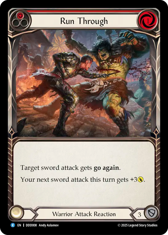 Run Through (Red) - Flesh and Blood TCG - MoxLand