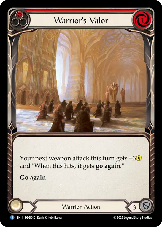 Warrior's Valor (Red) - Flesh and Blood TCG - MoxLand