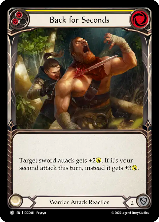 Back for Seconds (Yellow) - Flesh and Blood TCG - MoxLand