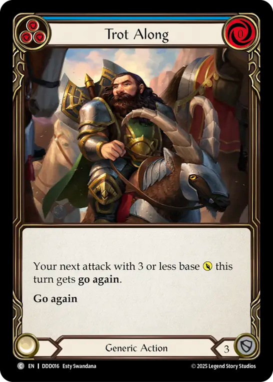Trot Along (Blue) - Flesh and Blood TCG - MoxLand