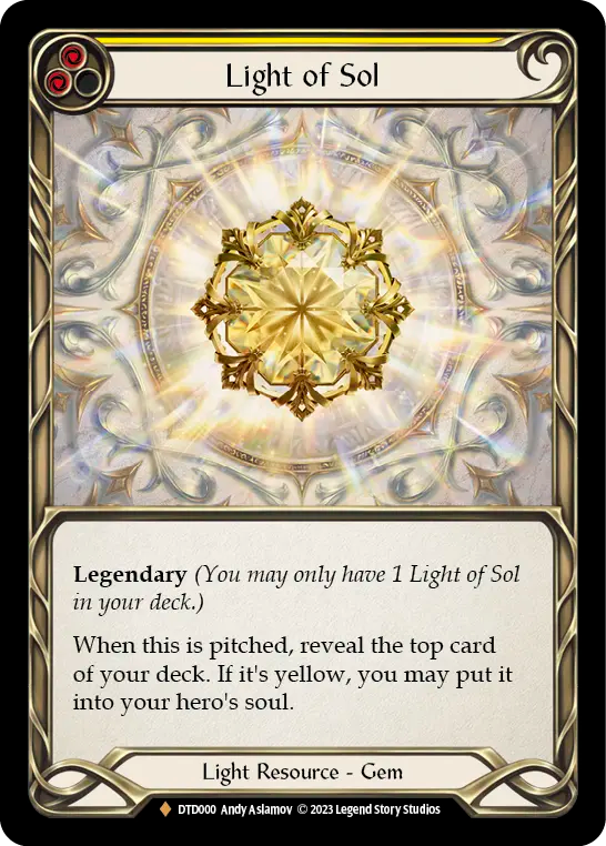 Light of Sol (Yellow) - Flesh and Blood TCG - MoxLand