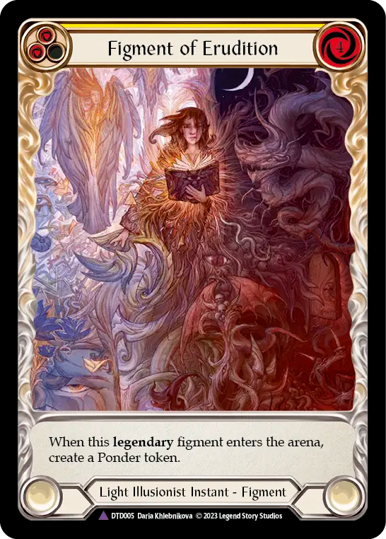 Figment of Erudition (Yellow) // Suraya, Archangel of Erudition - Flesh and Blood TCG - MoxLand