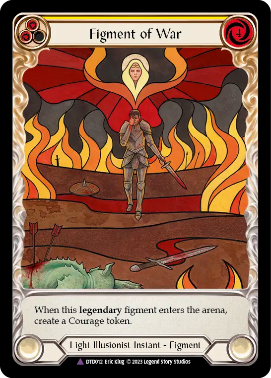Figment of War (Yellow) // Bellona, Archangel of War - Flesh and Blood TCG - MoxLand