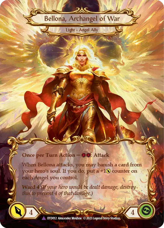 Figment of War (Yellow) // Bellona, Archangel of War - Flesh and Blood TCG - MoxLand