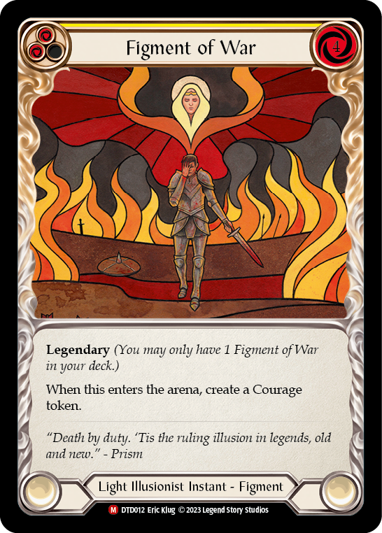Figment of War (Yellow) // Bellona, Archangel of War - Flesh and Blood TCG - MoxLand