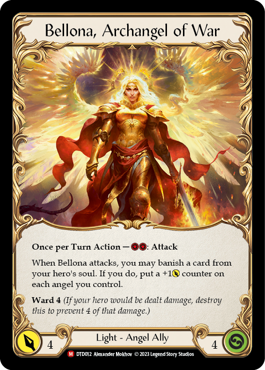 Figment of War (Yellow) // Bellona, Archangel of War - Flesh and Blood TCG - MoxLand